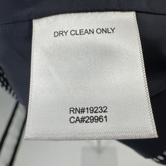 Alfred Dunner Jacket SZ 8P Navy Blue White Polka Dot Short Sleeve 2-Button Lined - Picture 8 of 8